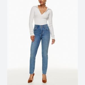 Aritzia Denim Forum Yoko High Rise Slim Jeans 25